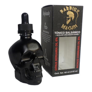 Calavera Barbiux tónico balsámico 7 pecados de 60 mililitros | Barbiux skull - Balsamic tonic 7 sins of  2.03 FL Oz - Tienda Incredible Products México - Barbiux Machine