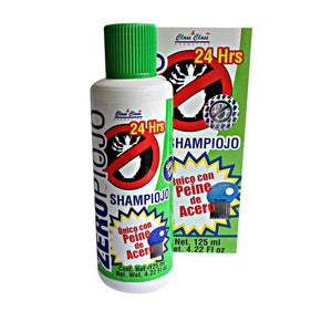 Shampoo Zero piojo y peine de acero con 125 mililitros - Tienda Incredible Products México - Barbiux Machine