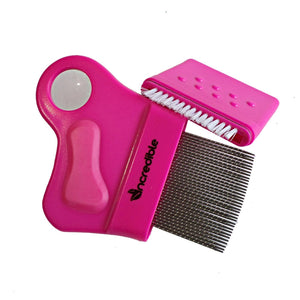 Cepillo para piojos - peine para piojos con lupa y estuche de raspado - Tienda Incredible Products México - Barbiux Machine